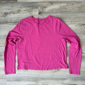 Lululemon Classic Fit Cotton-Blend Long Sleeve Shirt - Sonic Pink